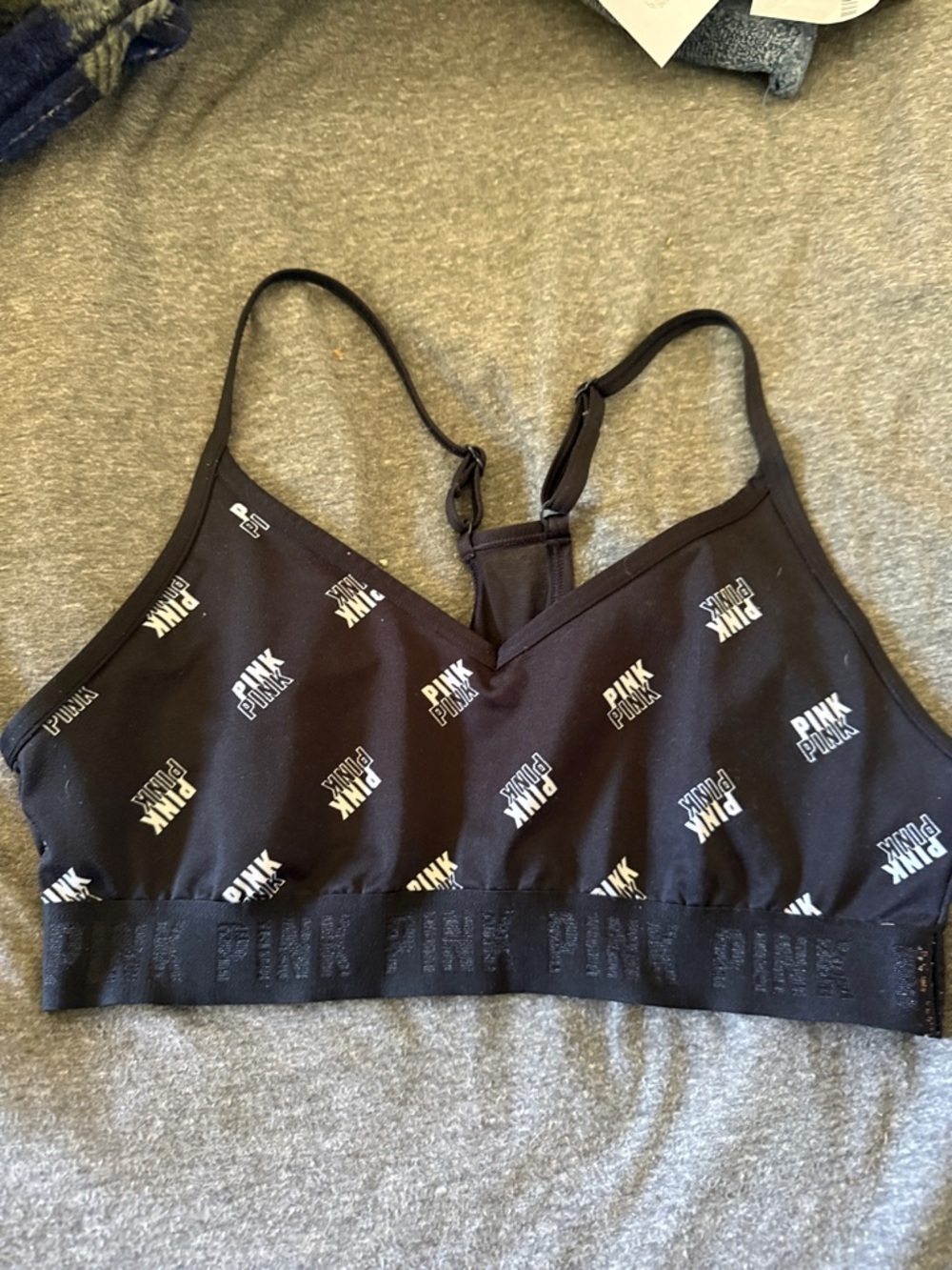 PINK by Victoria's Secret Black Logo Bralette